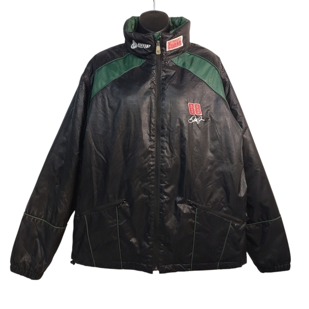 Chase Authentics NASCAR Driver Dale Jacket Men's Green Black Size L